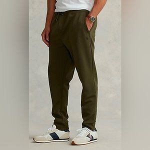 POLO RALPH LAUREN Men’s Big & Tall Olive Green Double Knit Jogger Pants NEW NWT